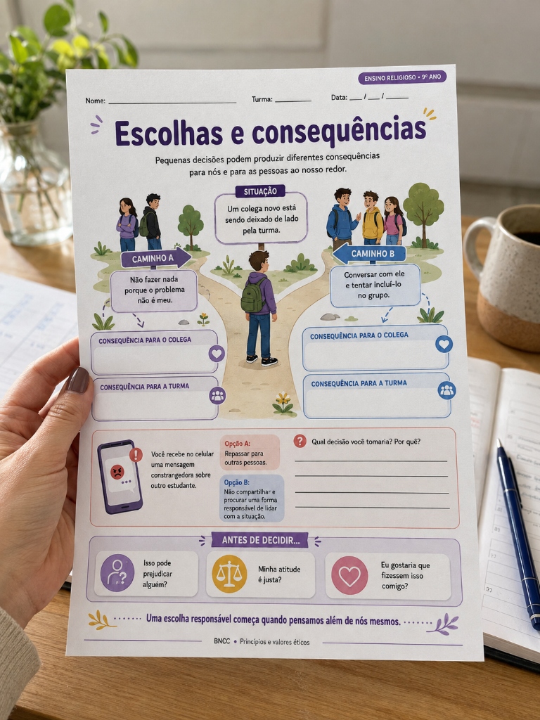 Folha de atividade pronta impressa na mão - Professora Débora Lima